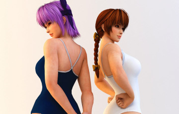 Картинка 3д+графика аниме+ anime взгляд девушки фон