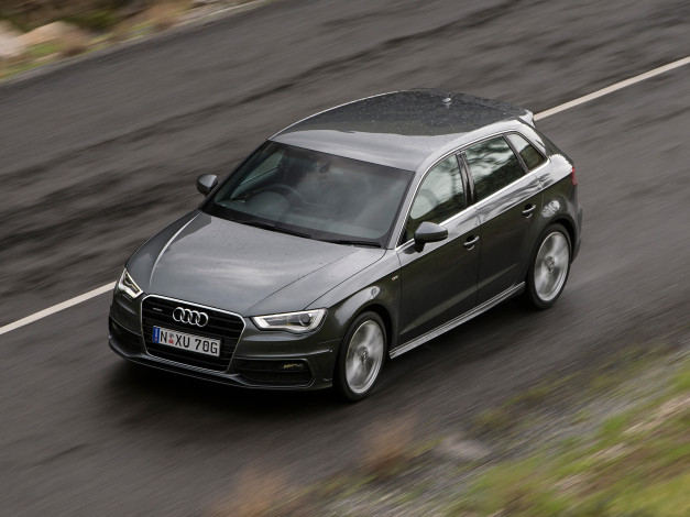 Обои картинки фото автомобили, audi, au-spec, quattro, s-line, 1-8t, темный, 8v, sportback, a3