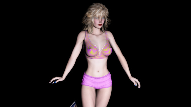 Обои картинки фото 3д графика, люди , people, девушка, взгляд, фон