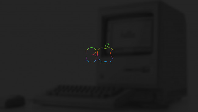 Обои картинки фото компьютеры, apple, фон, логотип