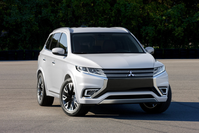 Обои картинки фото автомобили, mitsubishi, 2014г, concept-s, phev, outlander, светлый