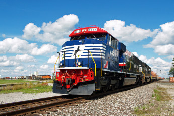 Картинка техника поезда локомотив рельсы дорога железная состав