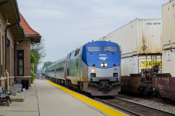 Картинка техника поезда состав локомотив рельсы дорога железная