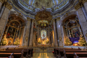 Картинка wellenberg+abbey интерьер убранство +роспись+храма аббатство декор