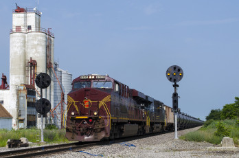 Картинка техника поезда состав локомотив рельсы дорога железная