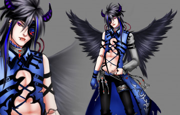 Картинка разное арты арт парень аниме