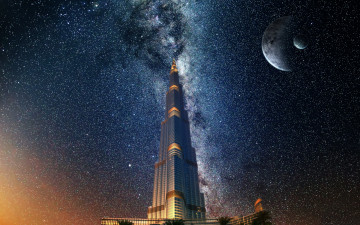 Картинка фэнтези иные+миры +иные+времена звезды планеты дом