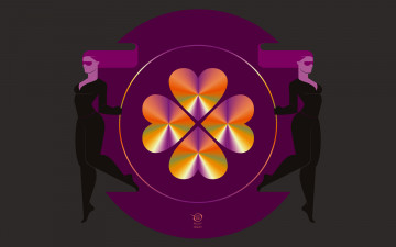 Картинка twinsella векторная+графика девушки+ girls heart hearts love digital design vector zelko radic bfvrp