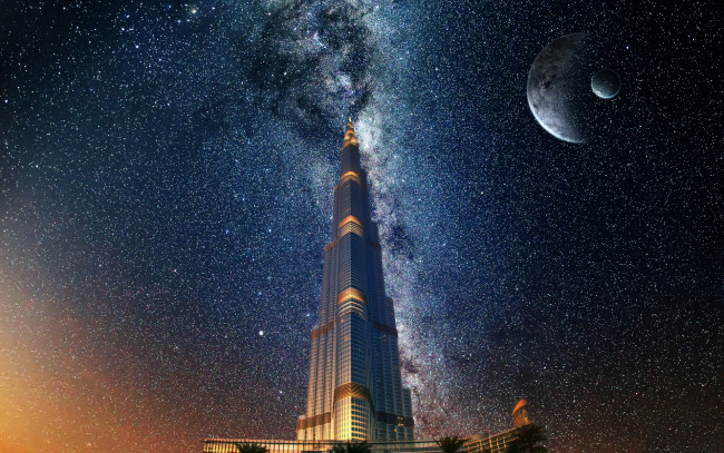 Обои картинки фото фэнтези, иные миры,  иные времена, звезды, планеты, дом