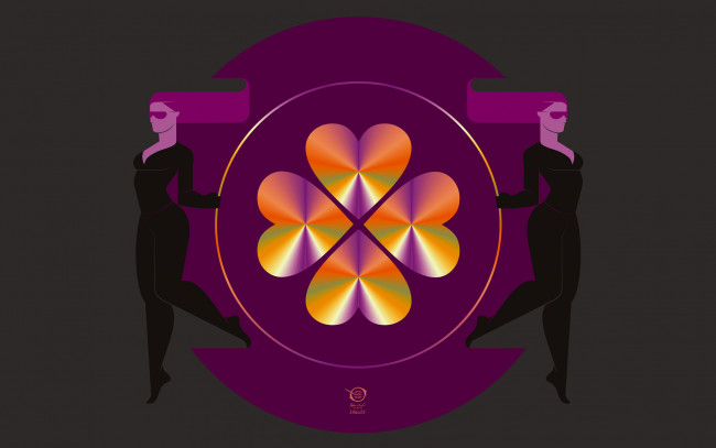 Обои картинки фото twinsella, векторная графика, девушки , girls, heart, hearts, love, digital, design, vector, zelko, radic, bfvrp