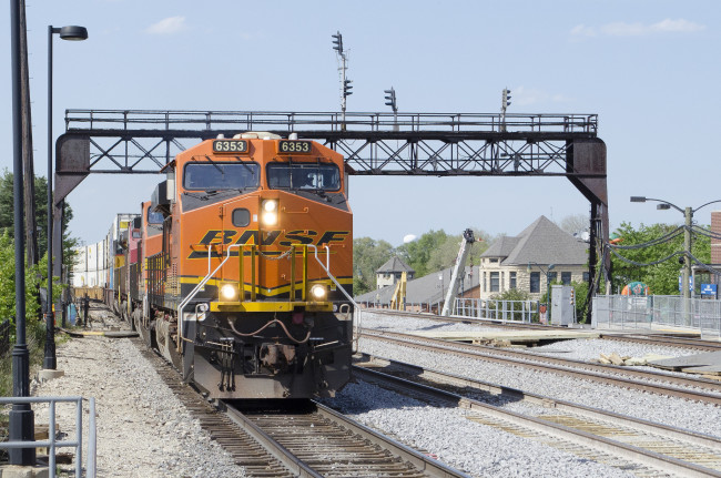 Обои картинки фото техника, поезда, состав, локомотив, рельсы, дорога, железная