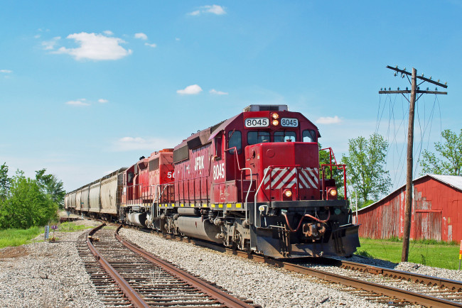 Обои картинки фото техника, поезда, дорога, железная, состав, локомотив, рельсы