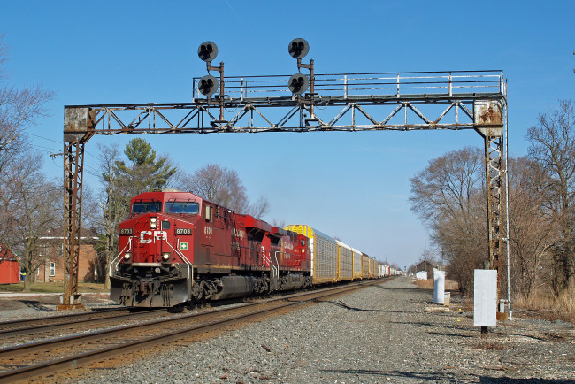 Обои картинки фото техника, поезда, состав, локомотив, рельсы, дорога, железная