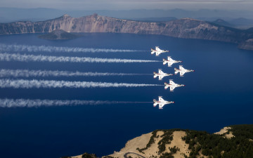 Картинка авиация другое crater lake thunderbirds oregon