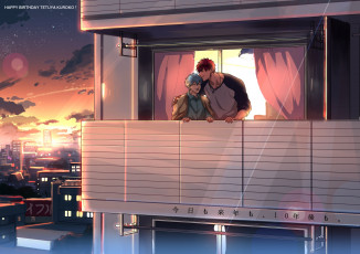 Картинка аниме kuroko+no+baske парни баскетбол