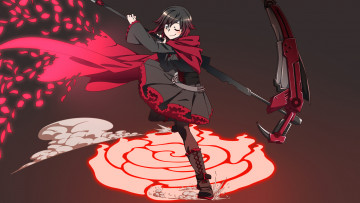Картинка аниме rwby ruby rose