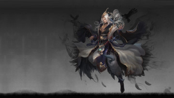 Картинка фэнтези маги +волшебники фентези магия арт парень ворон