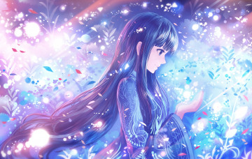 Картинка аниме магия +колдовство +halloween девушка