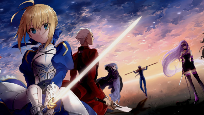 Обои картинки фото аниме, fate, stay night, судьба