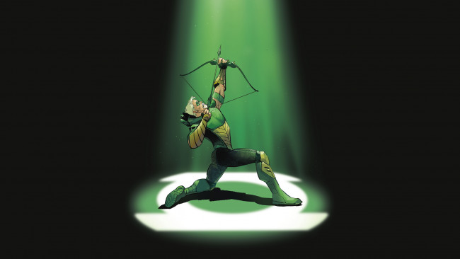 Обои картинки фото рисованное, комиксы, green, arrow