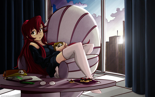 Обои картинки фото аниме, tengen toppa gurren-lagann, девушка