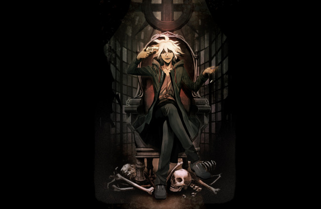 Обои картинки фото аниме, danganronpa, komaeda, nagito