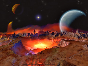 Картинка календари 3д-графика планета