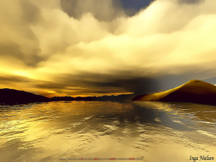 Картинка календари 3д-графика природа водоем