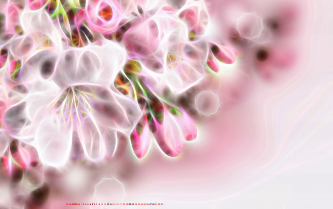 Обои картинки фото календари, компьютерный дизайн, цаеты