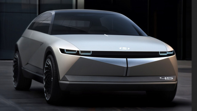 Обои картинки фото hyundai 45 ev, автомобили, hyundai, франкфуртский, автосалон, 2019, электромобили, 45, ev
