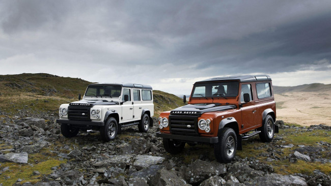 Обои картинки фото land rover defender,  fire & ice, автомобили, land-rover, внедорожник, 4x4, пейзаж, land, rover, defender, природа