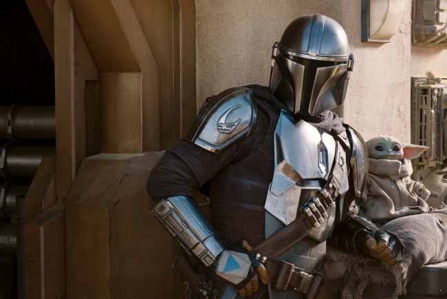 Обои картинки фото the mandalorian , сериал 2019 – , кино фильмы, the mandalorian, мандалорец, фантастика, боевик, silver, suit, сериал, второй, сезон