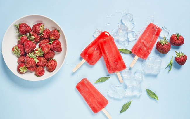 Обои картинки фото еда, мороженое,  десерты