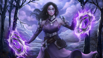 Картинка фэнтези маги +волшебники девушка маг