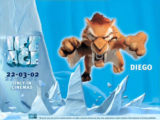 Обои картинки фото диего, мультфильмы, ice, age