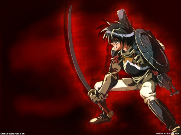 Обои картинки фото аниме, weapon, blood, technology