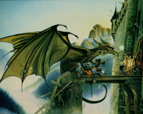 Картинка фэнтези драконы