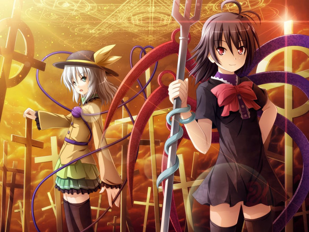 Обои картинки фото аниме, touhou