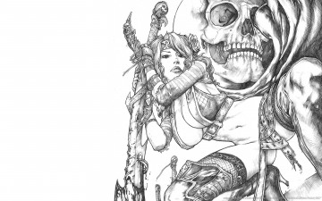 Картинка bella red sketch фэнтези красавицы чудовища