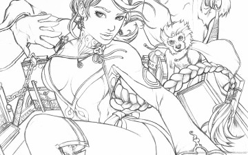 Картинка varyka sketch фэнтези девушки