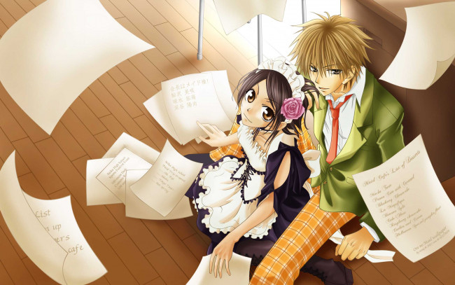 Обои картинки фото kaichou, wa, maid, sama, аниме