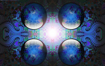 Картинка 3д графика fractal фракталы узор