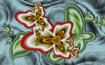 Картинка 3д графика fractal фракталы узор фрактал