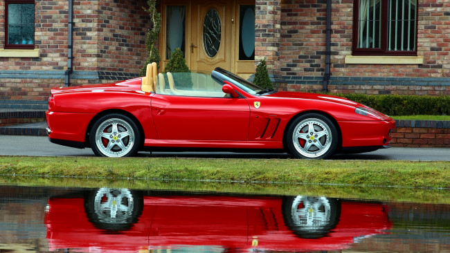 Обои картинки фото ferrari, 550, автомобили, италия, спортивные, гоночные, s, p, a