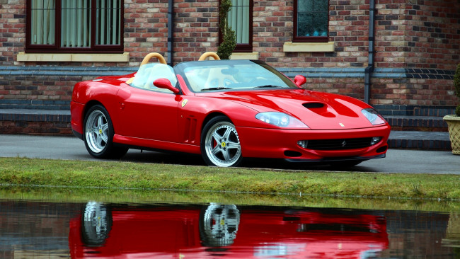 Обои картинки фото ferrari, 550, автомобили, италия, спортивные, гоночные, s, p, a