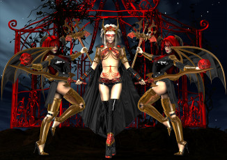 Картинка 3д+графика существа+ creatures демоны взгляд