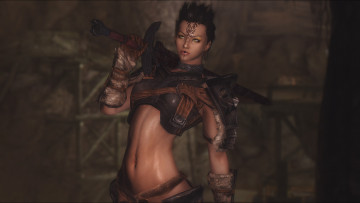 Картинка 3д+графика амазонки+ amazon девушка доспехи фон оружие взгляд