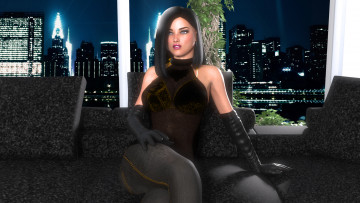 Картинка 3д+графика люди+ people фон взгляд девушка