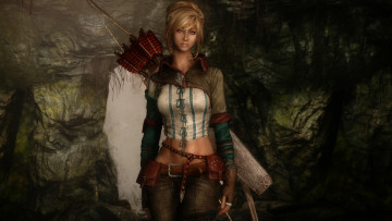 Картинка bella 3д+графика амазонки+ amazon лук взгляд фон девушка