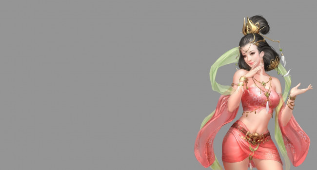 Обои картинки фото видео игры, ~~~другое~~~, костюм, танец, девушка, арт, игра